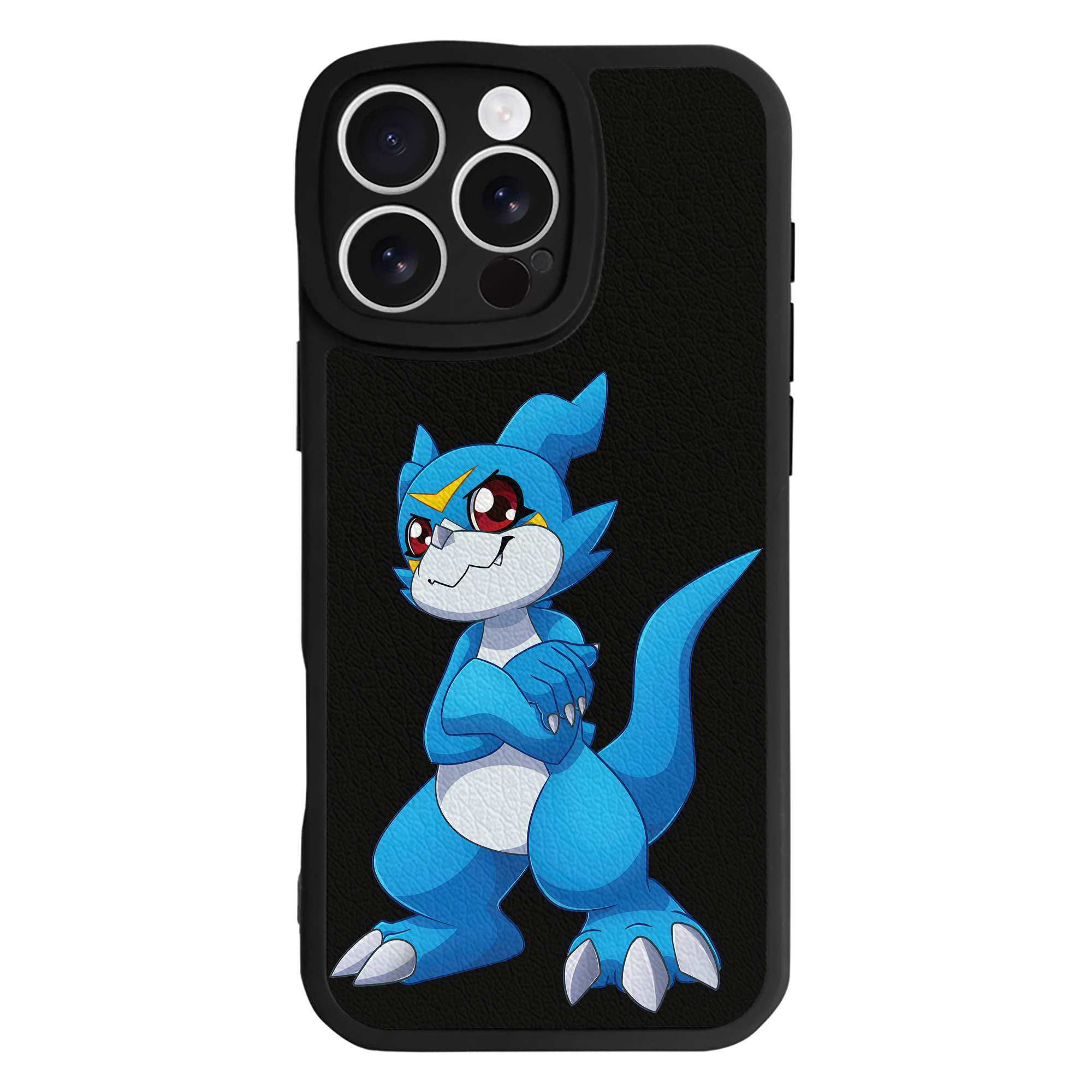 （画像用） Digimon デジタルモンスター/デジモン 【iPhone 16シリーズ対応】シリコンスマホケース（レザー調） 材質：シリコン